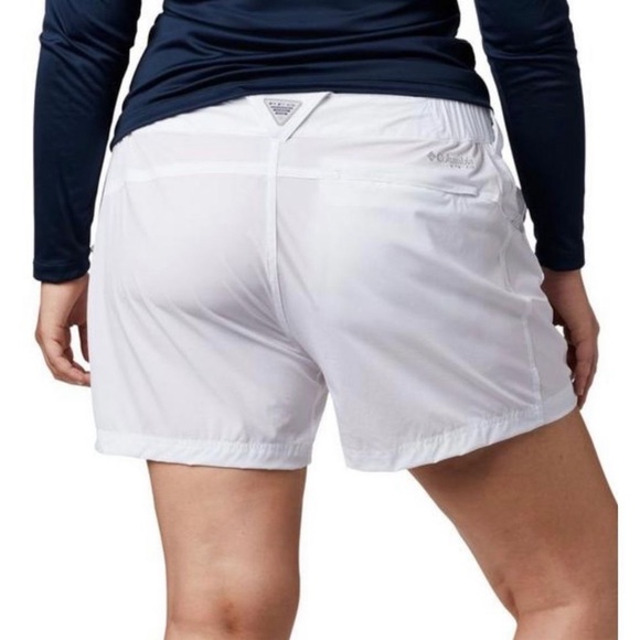 NWT PFG COLUMBIA 18W WHITE Coral Point lii Shorts - Picture 2 of 7
